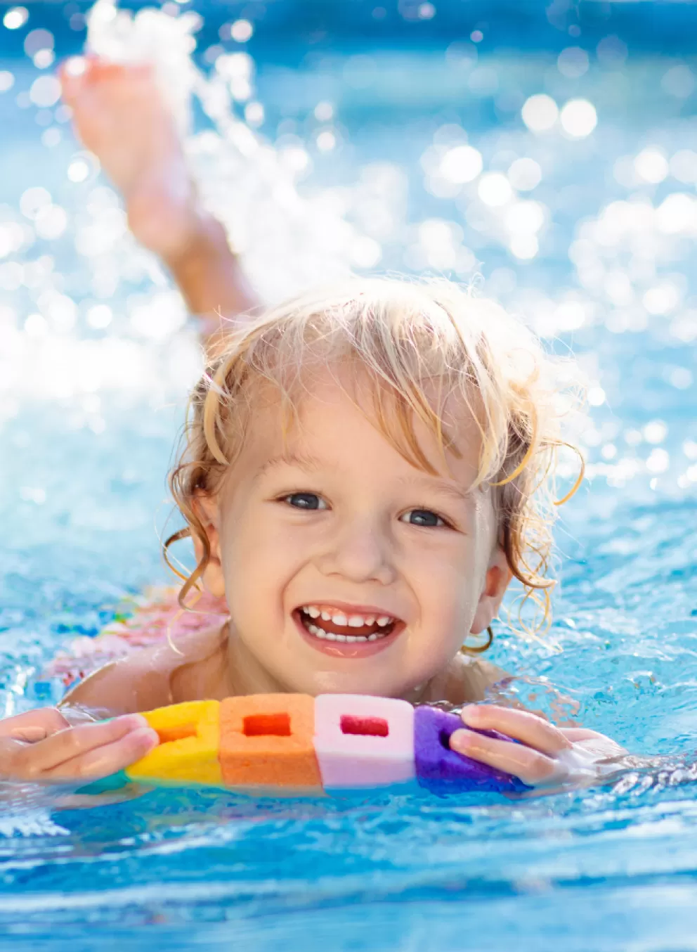 Child Swimming Smile