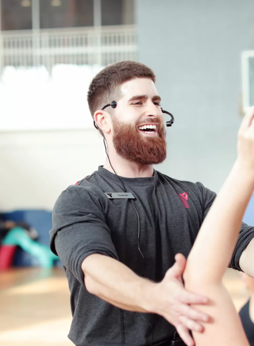 Fitness Trainer and client