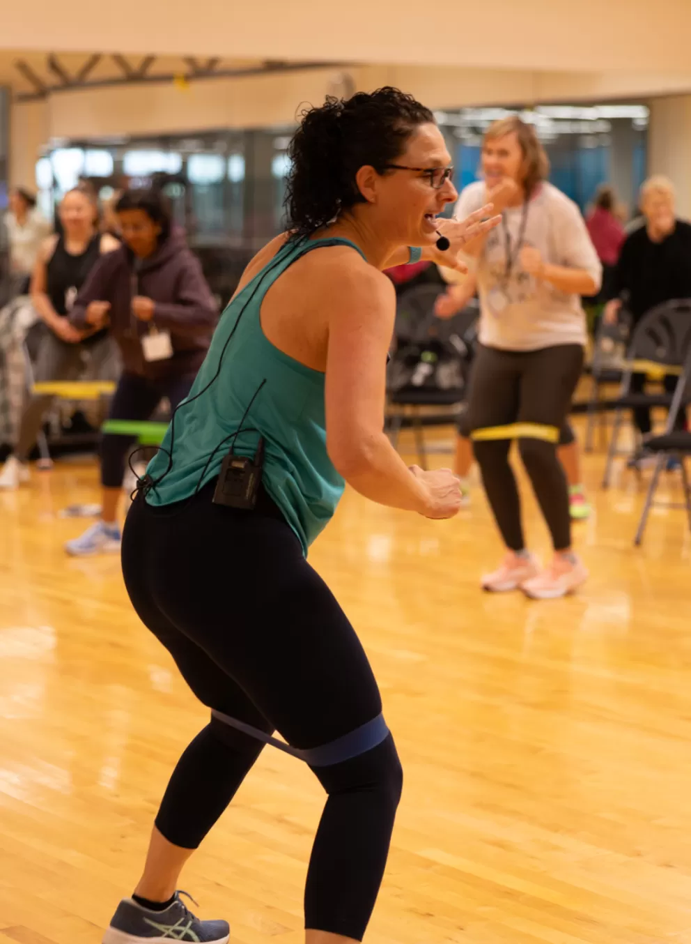 Fitness Instructor in a fitness class
