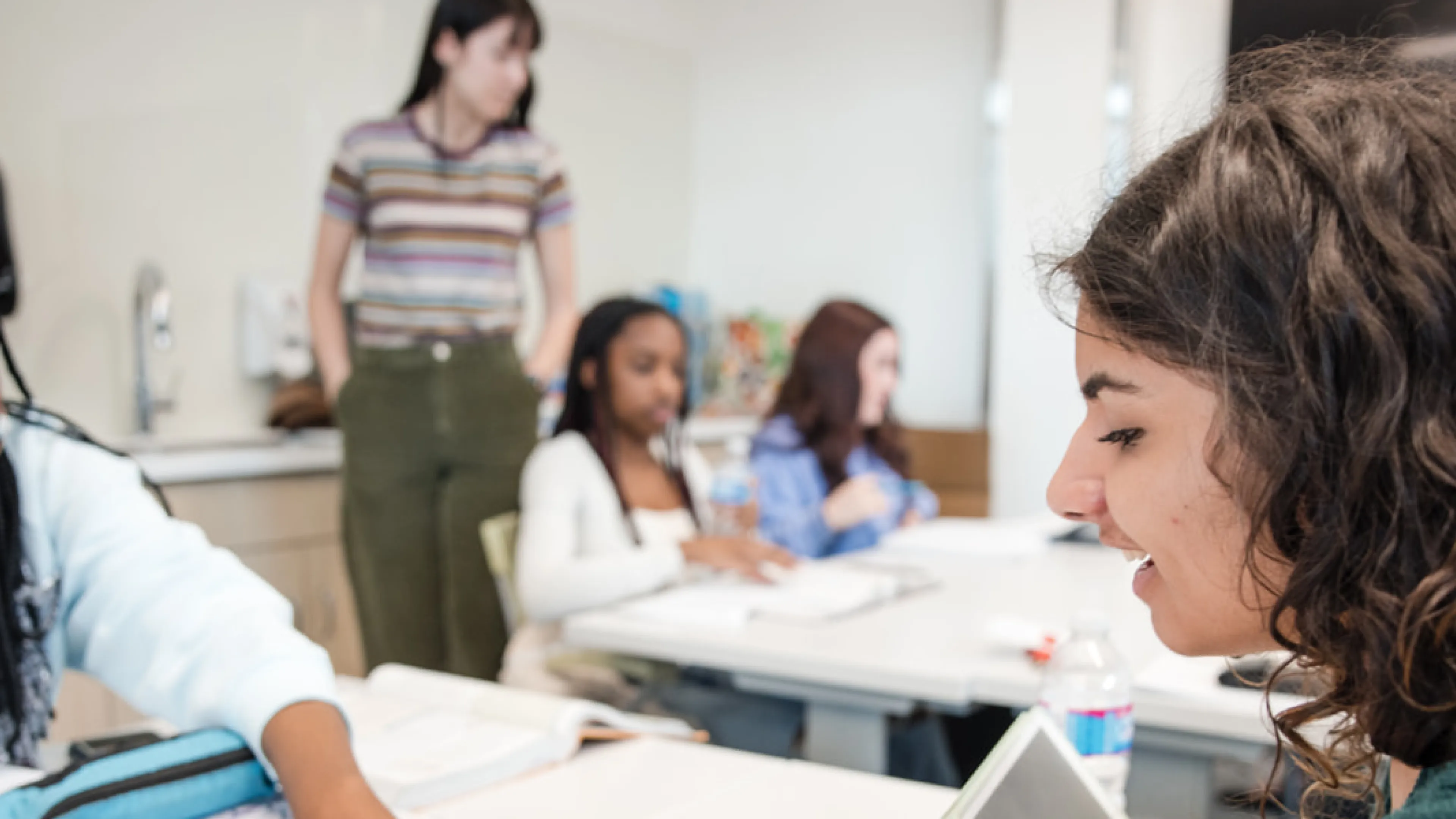 Tutor and student at Tutoring Table YMCA Calgary