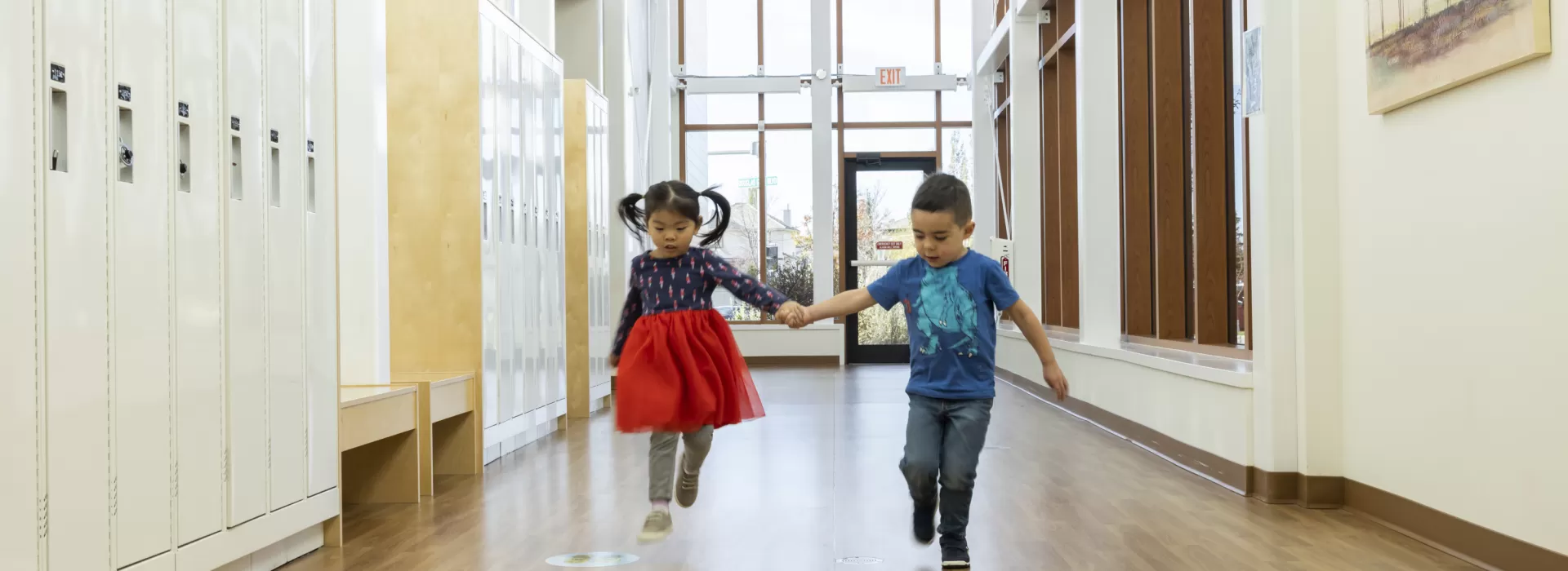 Kids in the hall way